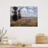 Poster Claude Monet Poppy Fields près d'Argenteuil (Cuisine)