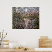 Poster Claude Monet - Printemps à travers les branches (Cuisine)