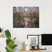 Poster Claude Monet - Printemps à travers les branches (Bureau à domicile)