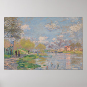 Poster Claude Monet - Printemps de la Seine