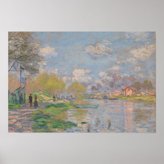 Poster Claude Monet - Printemps de la Seine (Devant)