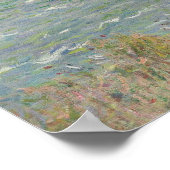 Poster Claude Monet - Promenade Cliff à Pourville (Coin)