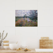 Poster Claude Monet - Promenade près d'Argenteuil (Cuisine)