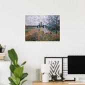 Poster Claude Monet - Promenade près d'Argenteuil (Bureau à domicile)