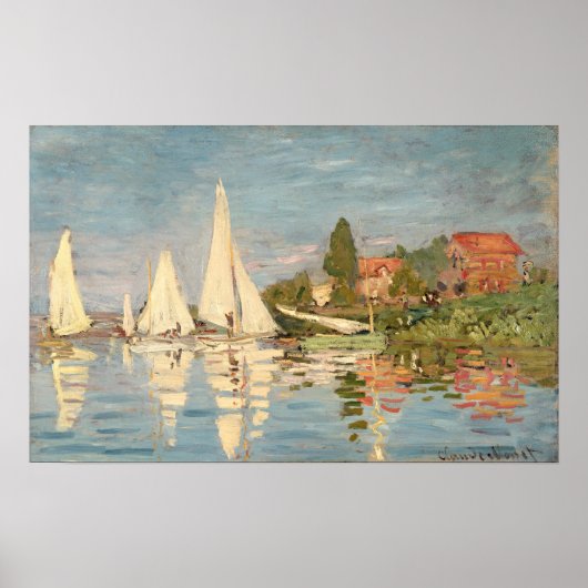 Poster Claude Monet | Regatta à Argenteuil (Devant)