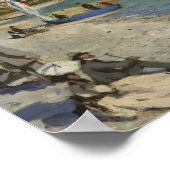 Poster Claude Monet - Regatta à Sainte-Adresse (Coin)