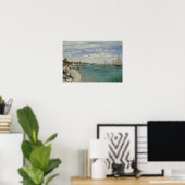 Poster Claude Monet - Regatta à Sainte-Adresse (Bureau à domicile)