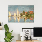 Poster Claude Monet | Regatta at Argenteuil, c.1872 (Bureau à domicile)