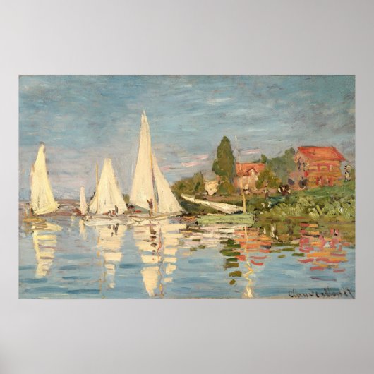 Poster Claude Monet | Regatta at Argenteuil, c.1872 (Devant)