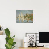 Poster Claude Monet - Regattas à Argenteuil (Bureau à domicile)