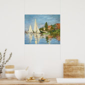 Poster Claude Monet Regattas à Argenteuil (Cuisine)