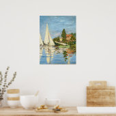 Poster Claude Monet Regattas à Argenteuil (Cuisine)