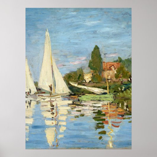 Poster Claude Monet Regattas à Argenteuil (Devant)