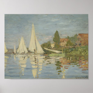 Poster Claude Monet - Regattas à Argenteuil