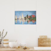 Poster Claude Monet - Regattas at Argenteuil (Cuisine)