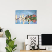 Poster Claude Monet - Regattas at Argenteuil (Bureau à domicile)
