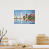 Poster Claude Monet - Regattas at Argenteuil (Cuisine)