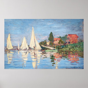 Poster Claude Monet - Regattas at Argenteuil