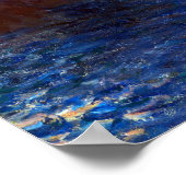 Poster Claude Monet Rocks à Belle-lle, Port-Domois (Coin)