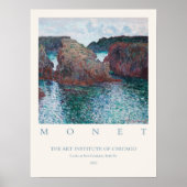 Poster Claude Monet Rocks at Port Goulphar Art Print (Devant)