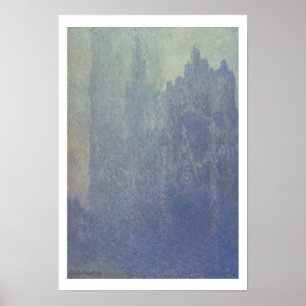 Poster Claude Monet Rouen Cathedral, Foggy Weather
