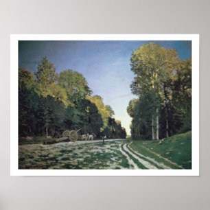 Poster Claude Monet   Route de Chailly, Fontainebleau
