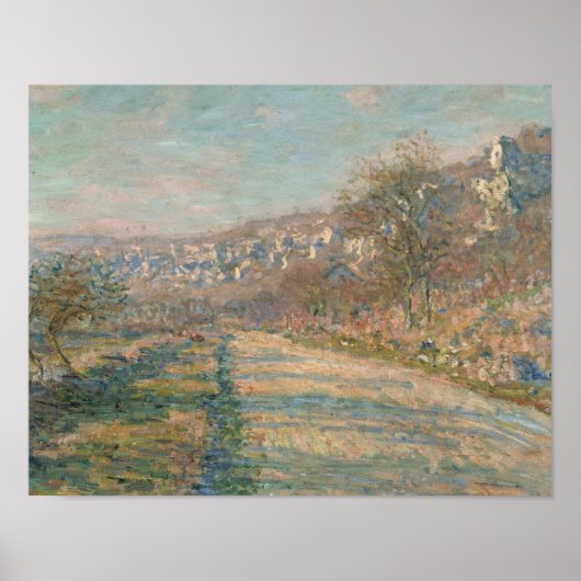 Poster Claude Monet - Route de La Roche-Guyon (Devant)