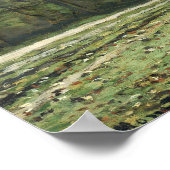 Poster Claude Monet | Route vers Bas-Breau, Fontainebleau (Coin)