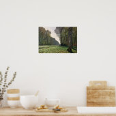 Poster Claude Monet | Route vers Bas-Breau, Fontainebleau (Cuisine)