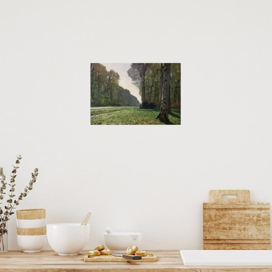 Poster Claude Monet | Route vers Bas-Breau, Fontainebleau (Cuisine)