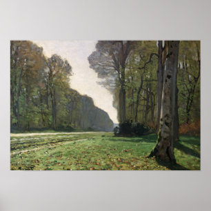 Poster Claude Monet Route vers Bas-Breau, Fontainebleau
