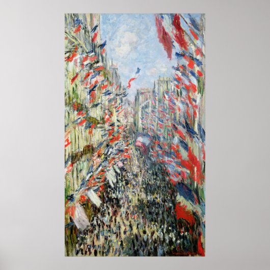 Poster Claude Monet | Rue Montorgueil, Paris (Devant)