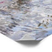 Poster Claude Monet - Scène de neige à Argenteuil (Coin)