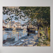 Poster Claude Monet | Seine à Rouen, 1872 (Devant)