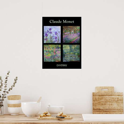 Poster Claude Monet - Sélection de chefs-d'oeuvre Giverny (Cuisine)