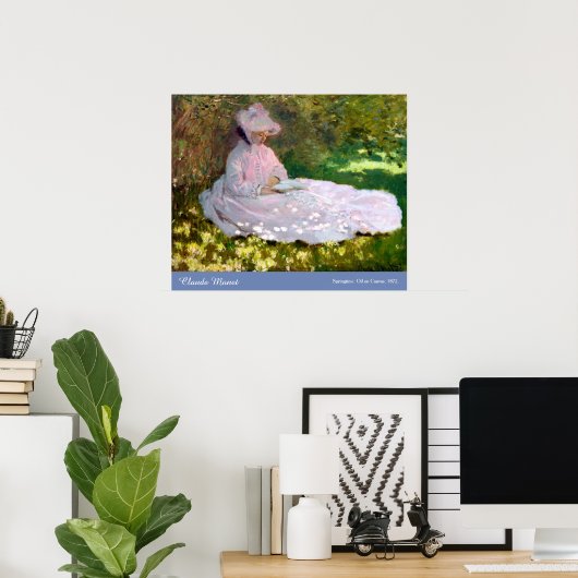 Poster Claude Monet Springtime Impressionnisme peinture (Bureau à domicile)