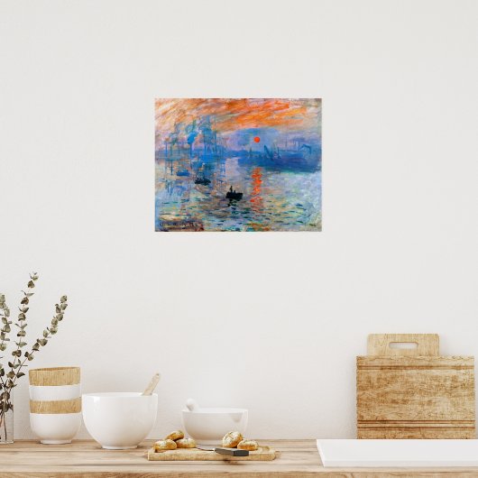 Poster Claude Monet Sunrise (Cuisine)
