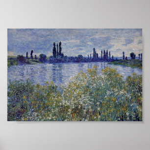 Poster Claude Monet - sur la banque de la Seine chez