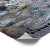 Poster Claude Monet - Tempête au large de la côte Belle-Î (Coin)