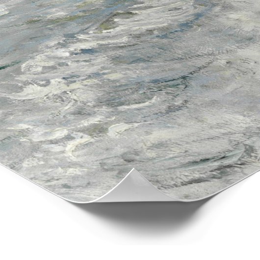 Poster Claude Monet - Temps rude à Étretat (Coin)