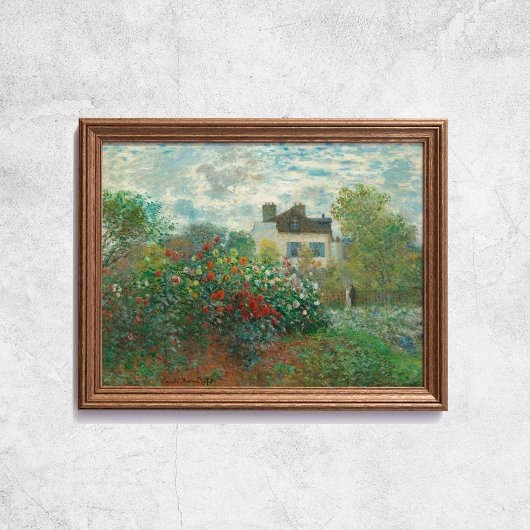 Poster Claude Monet The Artist Garden French Old Art