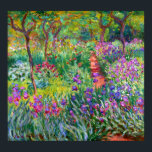 Poster Claude Monet : The Iris Garden at Giverny<br><div class="desc">Une affiche classique colorée représentant le jardin d'iris de Giverny,  peinte par le peintre impressionniste Claude Monet.</div>