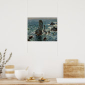 Poster Claude Monet | The Rocks at Belle-Ile, 1886 (Cuisine)