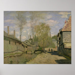 Poster Claude Monet The Stream of Robec at Rouen, 1872