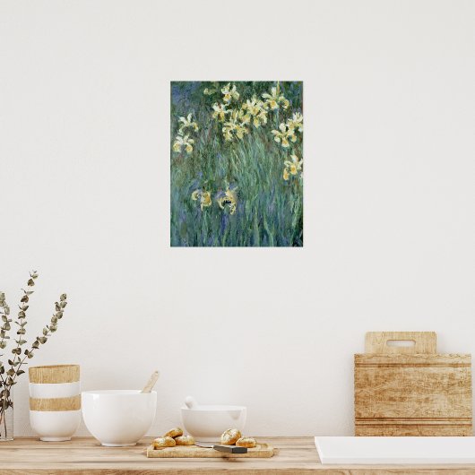 Poster Claude Monet | The Yellow Irises (Cuisine)