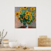 Poster Claude Monet - Tournesols (Cuisine)