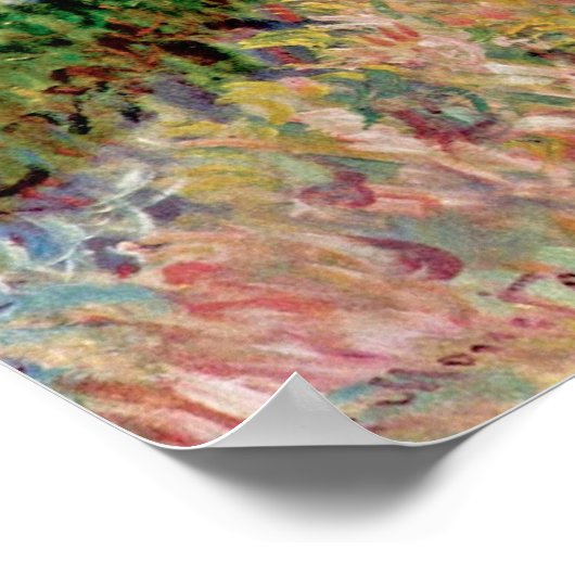 Poster Claude Monet - Une femme avec parasol (Coin)