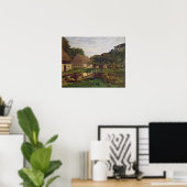 Poster Claude Monet | Une ferme en Normandie (Bureau à domicile)