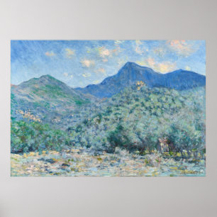 Poster Claude Monet Valle Buona, Près de Bordighera (1884