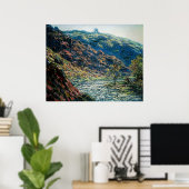 Poster Claude Monet - Vallée de la Petite Creuse (Bureau à domicile)